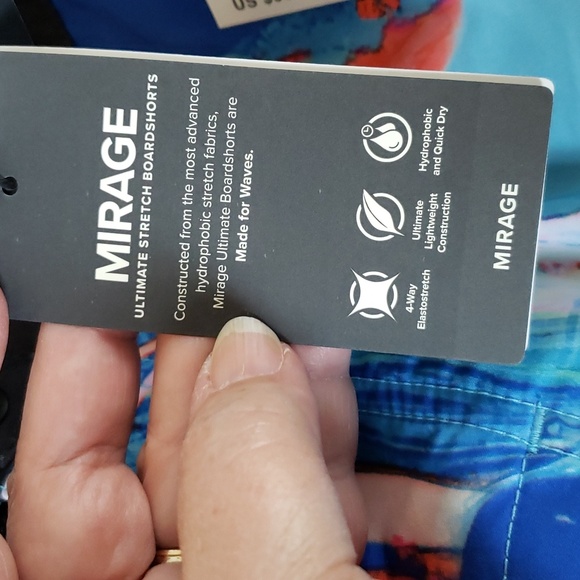 Rip Curl Mirage Resinate stretch board shorts. NWT. Size 30 18 " length - Picture 6 of 10